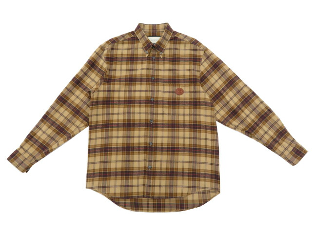 楽天市場】GUCCI グッチ ジャンボGGチェック ウール シャツ ウール