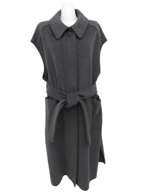 ＨＹＥＯＮ　rever gilet coat (Cecile)　ロングジレ　グレー　S　'24年AW　未使用【中古】 17,447円
