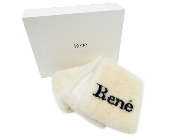 楽天市場】Rene ミンク×パールティペット 【ファー】 オフホワイト