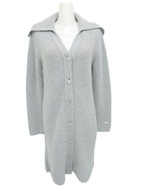 ＦＯＸＥＹ ＢＯＵＴＩＱＵＥ　ニットコート リヨン　43802　グレー　38　'23年　A1美品【中古】｜セレブbyエンデバー