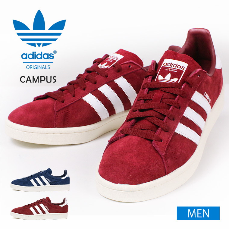 アディダス スニーカー メンズ Adidas Originals Campus オリジナルス キャンパス ネイビー 紺 ブルー バーガンディ 赤 レッド ローカット カジュアルシューズ 本革 レザー スエード レースアップ コートタイプ スポーツ 靴 シューズ 送料無料 Celeble 楽天市場店