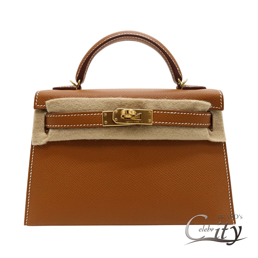 楽天市場】エルメス ミニケリー2 HERMES ヴォーエプソン ゴールド
