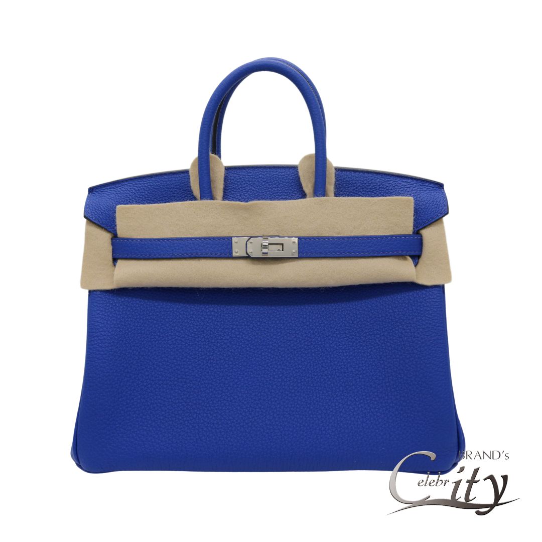 HERMES【エルメス】 バーキン 25 ヴェルソ トゴ ブルーロワイヤル×カプシーヌ シルバー金具 Y刻印【USED】