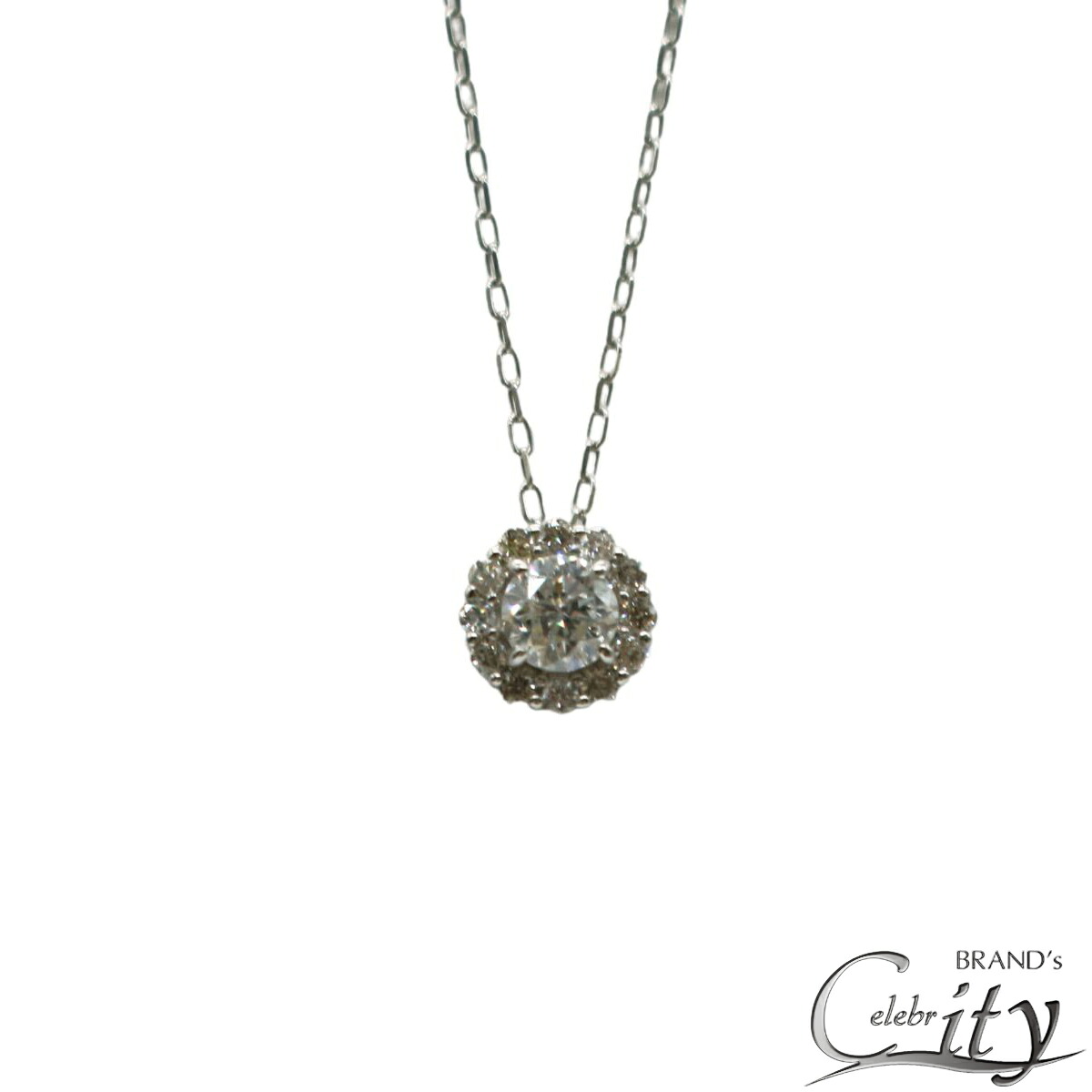 PT950/D0.247ct D0.10ctラウンドダイヤモンド　ネックレス【NEW】｜セレブリティブランド店