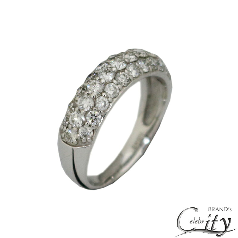 K18WG/D1.00ct ダイヤモンドリング レディース 【NEW】