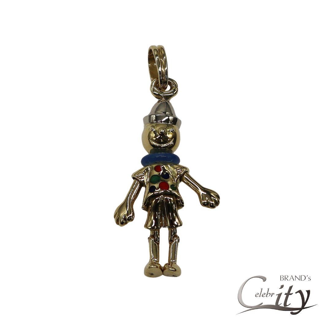 K18YG ピノキオ ペンダントトップ 【未使用品】