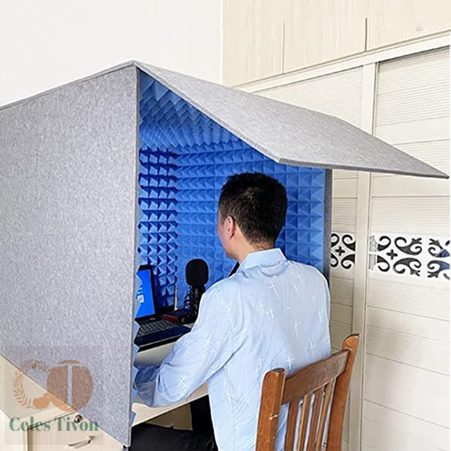 持ち運べる吸音材 SEREN desk（テレワークや宅録に） 持ち運べる吸音材 SEREN desk（テレワークや宅録に）