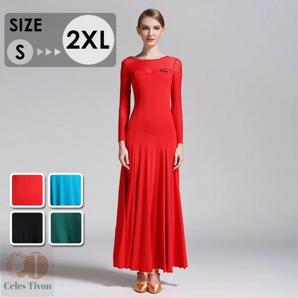 楽天市場】ワンピース 社交ダンス モダンドレス 人気社交ダンス