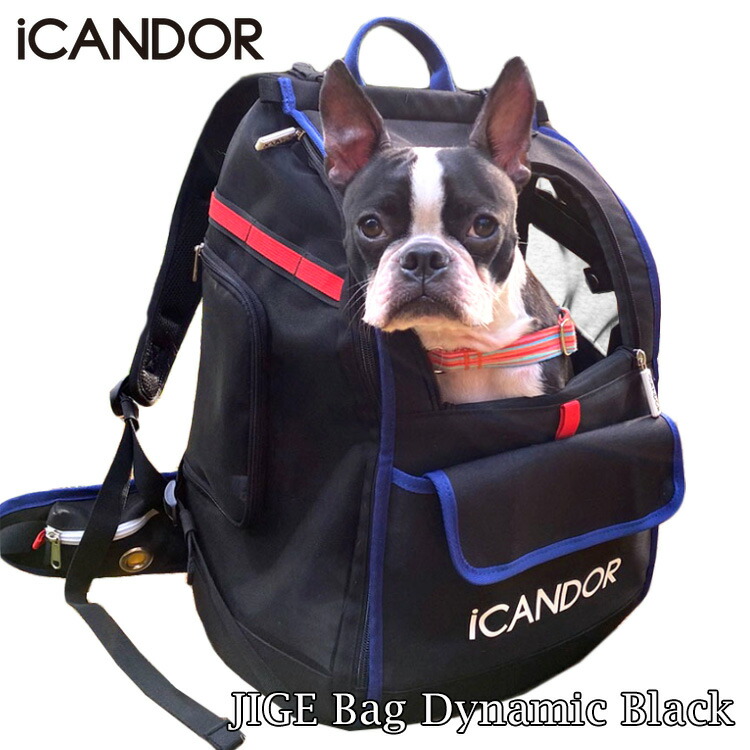 【文学批評排他的権利あり】 iCANDOR JIGE bag Dynamic Black 御徒面子 犬用 ドッグバッグ 犬のうしろ側 犬 失しゃあがる 犬のキャリーバッグ 犬の持ちはこび容れもの 犬背嚢 背負える持ちはこび キャリーバッグ  スリングバッグ 軽さ 他愛も無い 定まり品