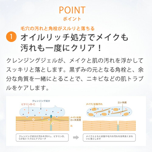 楽天市場 ニキビ跡 クレンジング ジェル ニキビケア 毛穴ケア 黒ずみ 色素沈着 低刺激 セラ クレンジングジェル 170g セラコスメティックス楽天市場支店