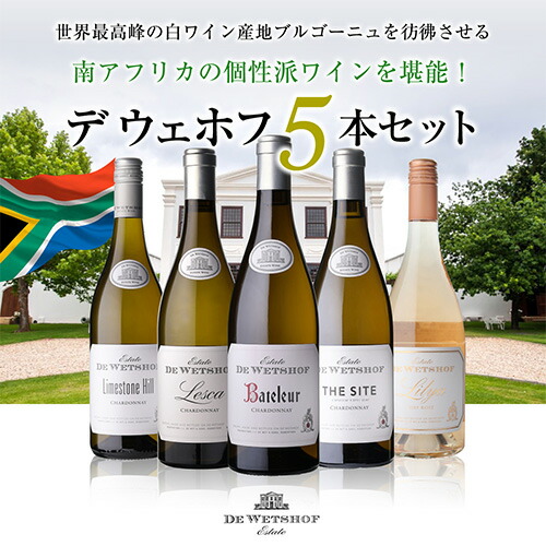 【40%OFF 12/7まで】ワインセット デ ウェホフ 5本セット 浜運A【送料無料】