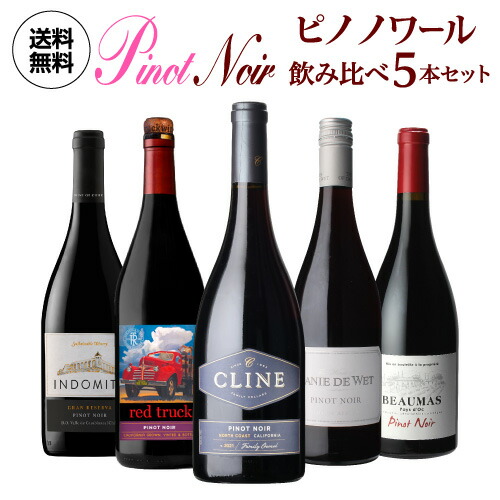 ワインセット ぶどう品種で楽しむ ピノノワール ワイン5本セット 17弾 浜運A 【送料無料】 母の日 父の日