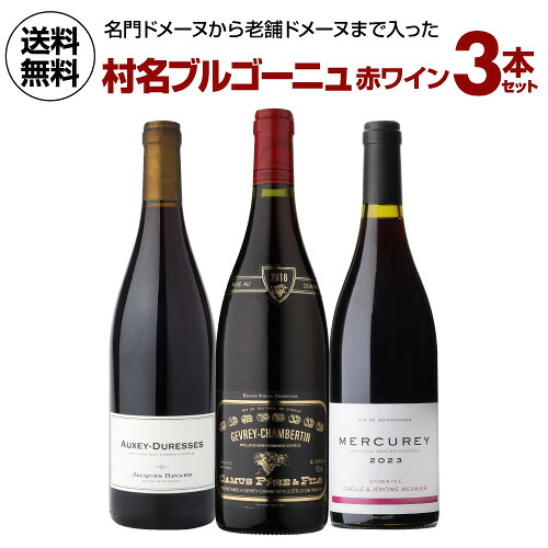 ワインセット 村名ブルゴーニュ 赤ワイン 3本セット12弾 750ml 3本入