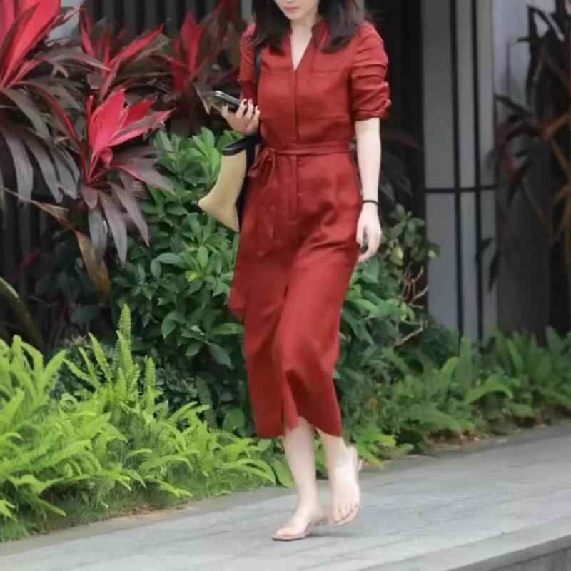 レディース ワンピース ロング丈 ミモレ丈 無地 シンプル 上品 高見え きれいめ エレガント 大人 30代 40代 50代 オフィス 通勤 お呼ばれ 結婚式 二次会 デート 春 秋|くらしのセロネ