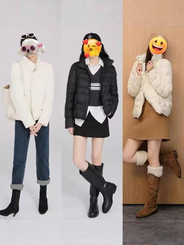 ダウンジャケット レディース 冬 スタンドカラー ショート丈 保温 ゆったり スリムシルエット 柔らかい 暖か アウター 軽量 ルーズフィット画像