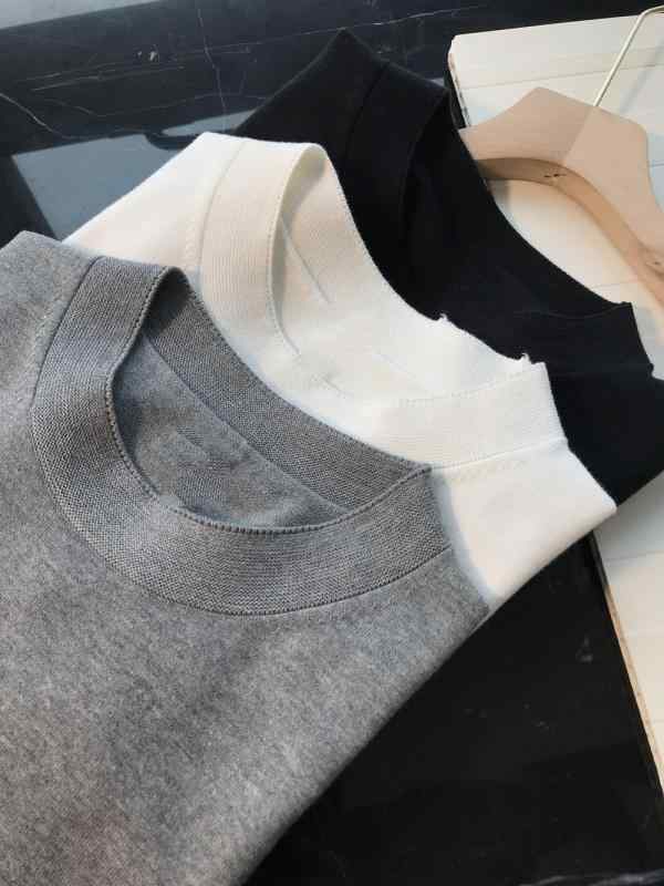 ニット Tシャツ サマーニット 半袖 モックネック クルーネック 無地 細見え 北欧風 シンプル 上品 きれいめ ベーシック 高見え 大人可愛い カジュアル 通勤 オフィス 春 夏