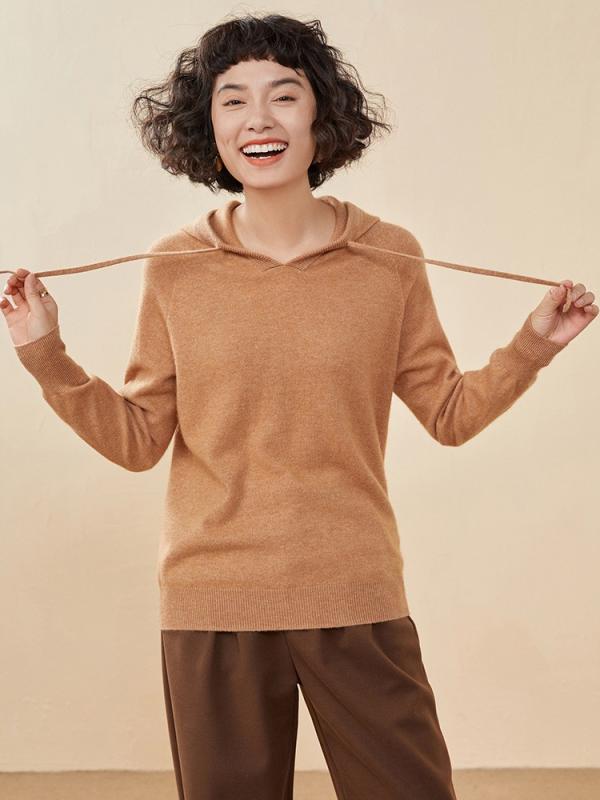 編み物スウェーター ユニ一発やる 秋冬 カシミール ボンネット付き添い人 飛び切り感 ゆったり 長袖 ルーズフィット 心地好い 肌付き トップス 花の冠yd 生あたたかい 軽さ ホンブルグ帽肌ざわり