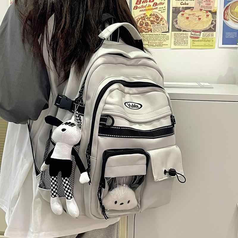 リュックサック レディース 学生 小学生 中学生 高校生 通学 大容量 ファッション スタイリッシュ コーディネート自在 個性派 バックパック 百搭