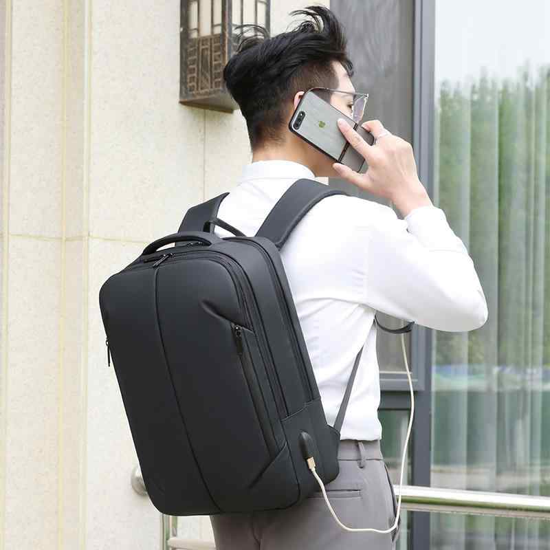 リュックサック メンズ シンプル 大容量 通勤 PC 旅行バッグ 防水 大学生 書類バッグ ポータブル