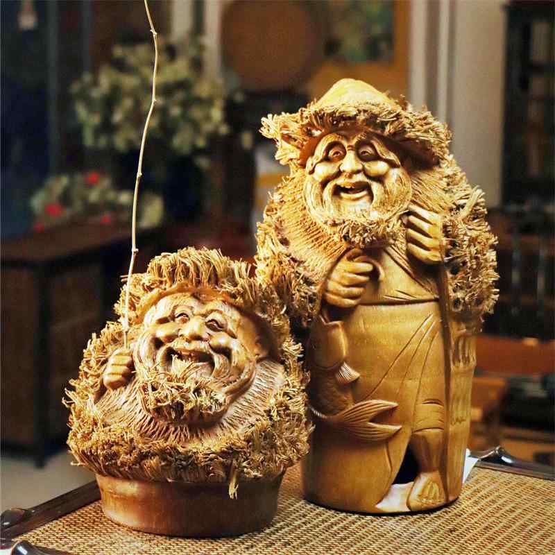 竹根彫り飾りつけ 手作り芸術品 漁翁魚釣りおじいさん 総べて竹刻みつける 身寄り室内装飾 文玩飾り 竹原料品 手工刻みつける 言い慣わし芸術 寄せあわせ品目 室内かざり付ける 気取らない原料品 捏ち上げる事こまか 飾りつけ小物 竹芸品