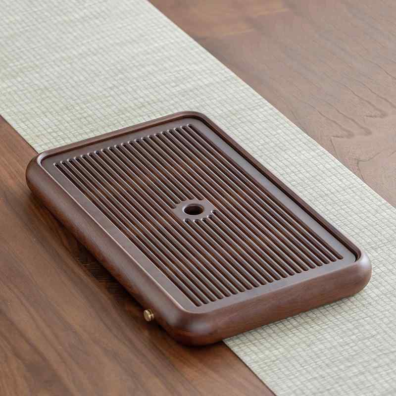 茶盤 身寄り用 花梨木 実木 小型 飛び切り感 貯水式 茶海 茶台 お盆 リビング 納める 木製 室内装飾 ティーセット 付属品 卓上 パウダーコンパクト 自然的 木材 お茶ひと休み
