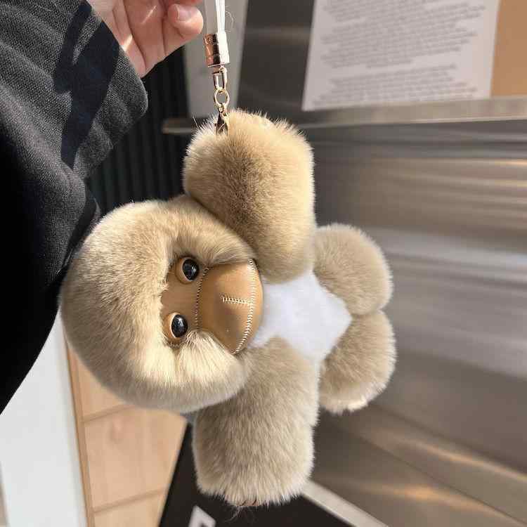 キーホルダー ぬいぐるみ 猿 プラッシュ 車用 バッグチャーム 鍵飾り かわいい ユニセックス 柔らかい素材 通勤 通学 アウトドア 日常使い 軽量 男女兼用