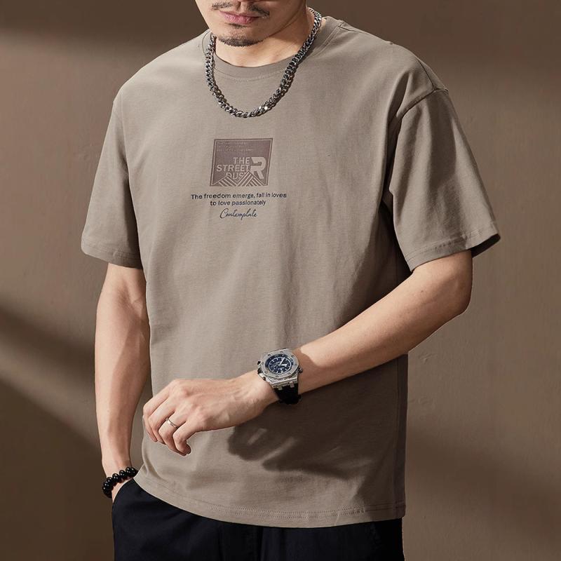Ｔシャツ メンズ 短袖 綿 春夏 薄手 カジュアル インナー トップス アウトドア 軽量 吸湿速乾 アメリカンスタイル 再生繊維 ブラック ピンク系