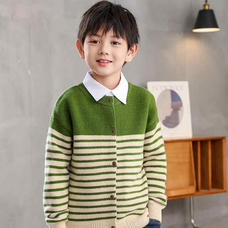 ジレー 御坊っちゃん キッズ 編み物 スウェーター 丸首 長袖 春夏 赤ちゃん服 厚地の外套 トップス 軽さ 吸湿速乾 綿織物 日常着 通学着 パステル色の 可愛らしい 御坊っちゃん もの言う花