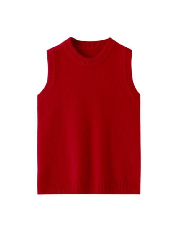 編み物限りない キッズ 男女兼用 絨毛 丸首 朦々たる 無袖 教え子 単色 生あたたかい 飛び切り原材料 秋冬 通学 室内着 花の冠yd