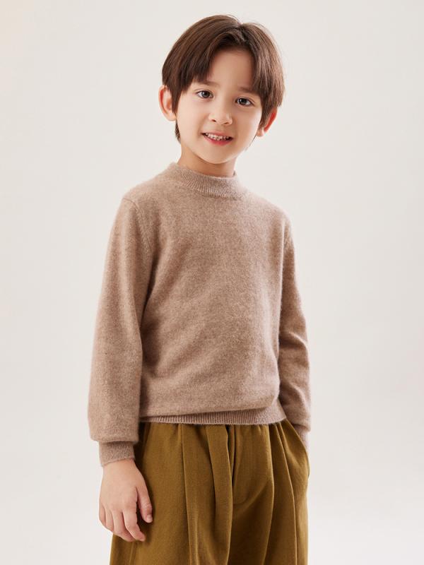 キッズ 秋冬 スウェーター カシミヤ 二分の一ハイネック 編み物 ゆったり ティーシャツ 単色 肌付き 花の冠yd トップス ベースレイヤー 上張り 赤ちゃん服 生あたたかい もの柔らか 原材料 絨毛 混 百搭 身寄り 日常使い走り 通学 命のせんたく着