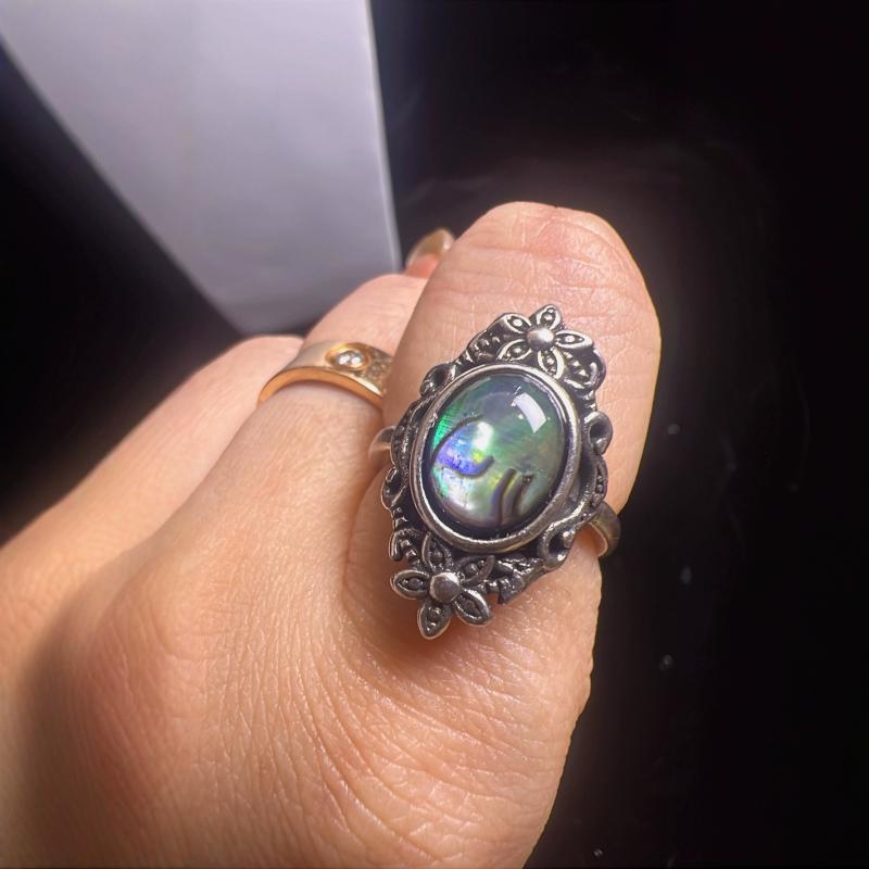 指輪 レディース メンズ 天然石 宝石 ジュエリー アクセサリー ファッション ハンドメイド 貝殻 シェル 白貝 アメジスト アクアマリン ガーネット かわいい デザイン クラフト