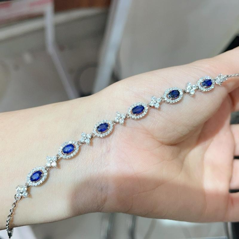 レディース ブレスレット 天然サファイア インセット 925シルバー 高級感 シンプル 多粒 デザイン 3mm 5mm アクセサリー ジュエリー 女性用 手首 装飾 宝石 シルバーアクセ 日常使い ギフト ラグジュアリー モダン 洗練 輝き 繊細 スタイ|くらしのセロネ