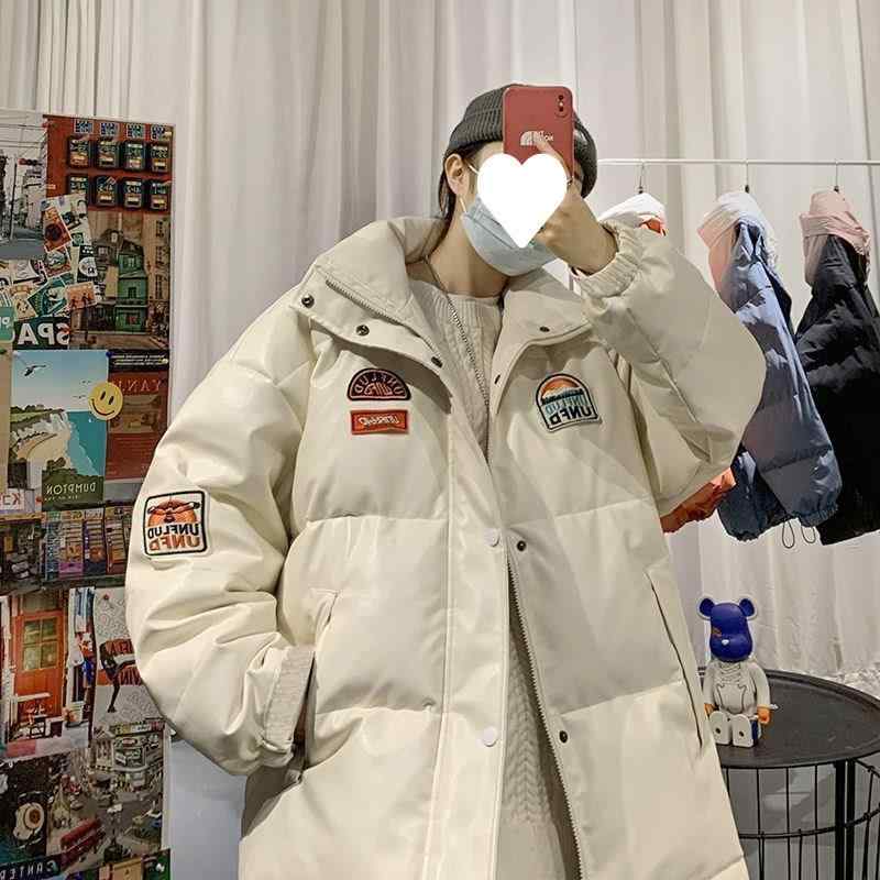コート レディース 秋冬 加厚 立領 PU皮 綿 学生 通学 暖か スタイリッシュ ボリューム 切り替え 合成素材 軽量 トレンド 日常使い ハイネック ロング丈 防寒 着回し コーデ レイヤード 防風 保温 ソフト 肌触り 伸縮 フィット スリム ウエ