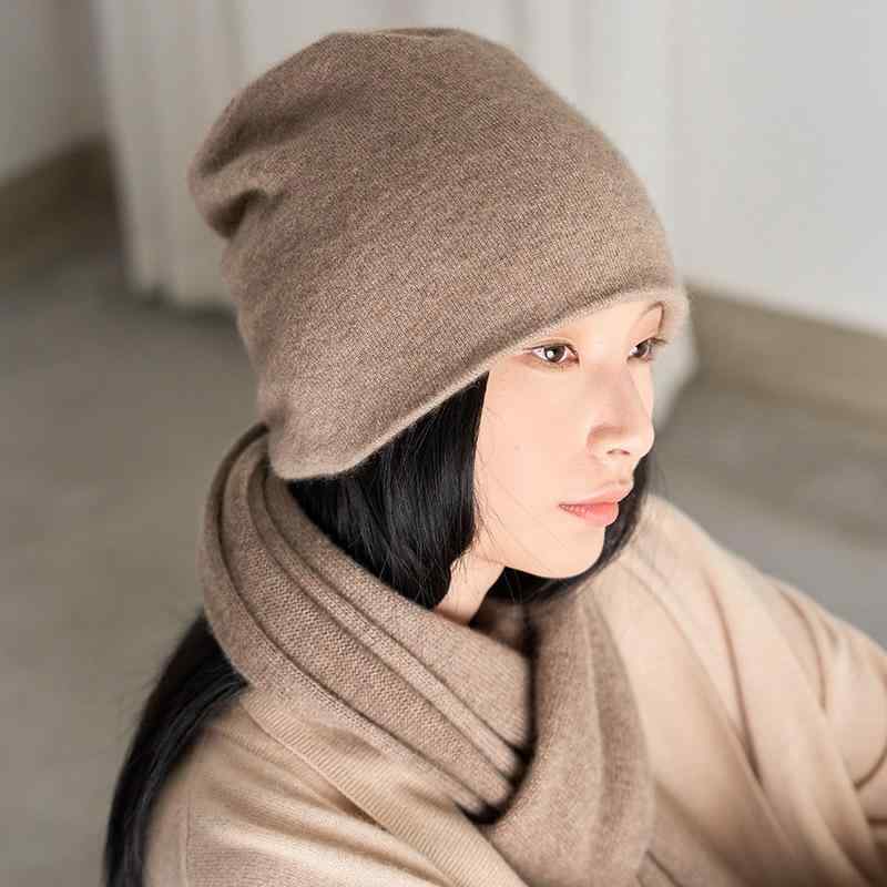ニット帽 男女兼用 秋冬 二重厚手 カシミヤ ドットヤーン 編み込み 街歩き 休? 暖か 防寒 ヘッドウェア ビーニー アクセサリー ファッション コーディネート 通勤 通学 アウトドア 部屋着 軽量 吸湿速乾 高級感|くらしのセロネ