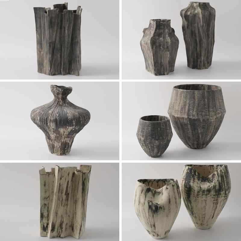 花瓶 花器 フラワーベース 陶磁器 和モダン 侘寂 手作り レトロ 中国風 ヴィンテージ アンティーク調 つぼ 壷 インテリア オブジェ 置物 飾り おしゃれ 上品 高見え 高級感 ホテル 旅館 民宿 モデルハウス 展示場 玄関 リビング アート インテ｜くらしのセロネ