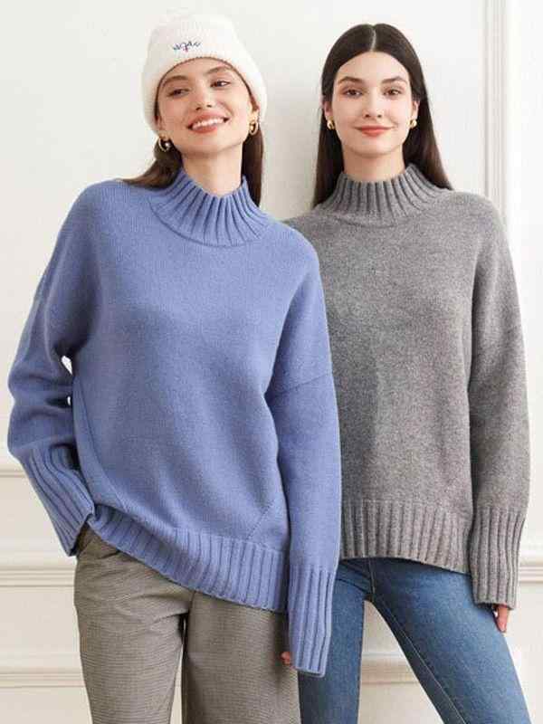 レディース 編み物 プルオーバー カシミール 絨毛 ハイネック ティーシャツ トップス 窈窕たる 高押し出し 好いたらしいめ 通い 事務所心地好い パステル色の 生あたたかい 防寒 秋冬 その他-日用品雑貨・文房具・手芸