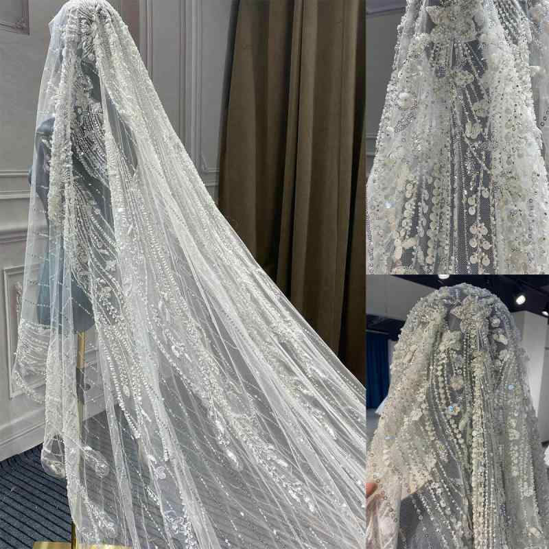 ウェディングベール ブライド レディース レース ビーズ刺繍 ロングトレーン 高級感 ヘッドドレス 結婚式 ヘアアクセサリー ブライダル 細工 刺繍 長丈 ドレス コーディネート 花嫁 ヘッドピース 15,701円