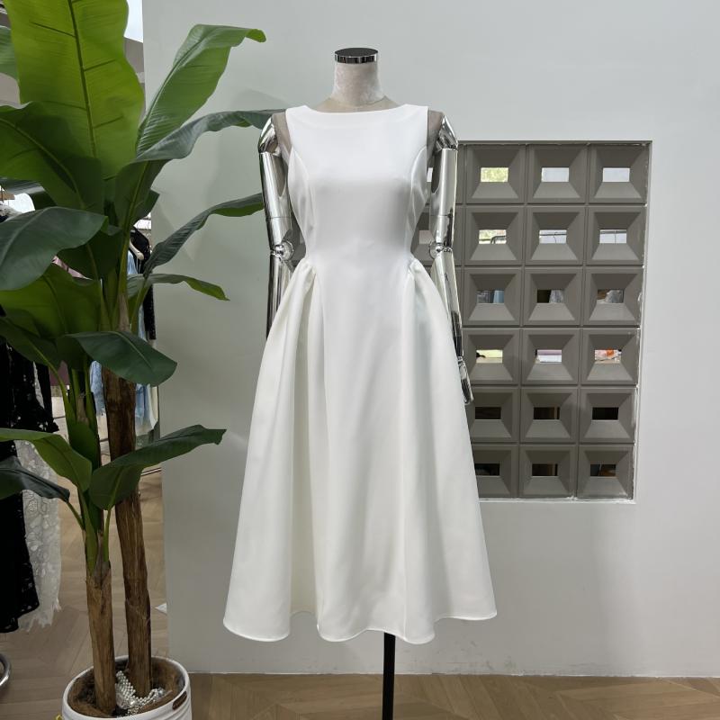 レディース ワンピース ノースリーブ ロング丈 ロングワンピース ハイウエスト 無地 シンプル フレンチレトロ クラシック 上品 きれいめ 大人可愛い スタイルアップ 脚長効果 春 夏