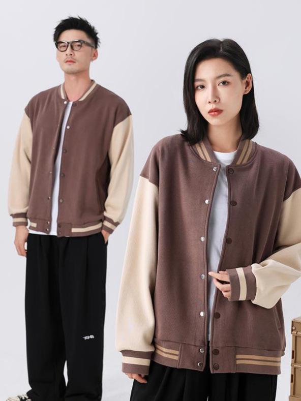 秋冬 ベイスボールパーカー 男女兼用 ゆったり 起毛 情の籠もった 烏合の衆制服 ルーズフィット 二人組
