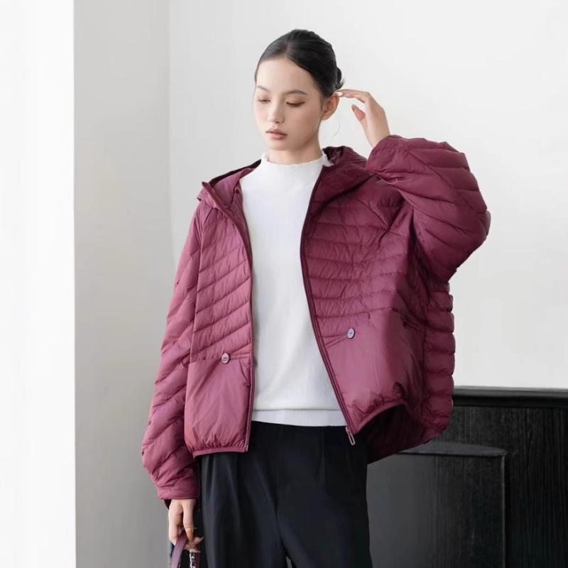 ダウンコート レディース 冬服 軽量 保温 防寒 暖かい 90%ホワイトダックダウン フード付き ゆったり 大きいサイズ カジュアル アウター