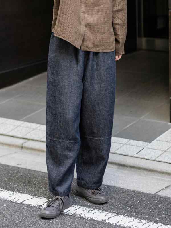 レディース テーパードパンツ ハレムパンツ デニムパンツ リネン100% 麻 ロング丈 ゆったり ウエストゴム シンプル カジュアル ボトムス 楽ちん 着回し 普段使い 春
