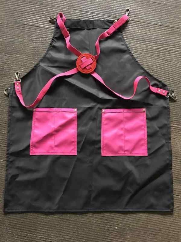 男女兼用 エプロン 厚手 1200D オックスフォード生地 PVC 防水 撥水 加工 丈夫 耐久性 作業用 家庭用 キッチン 料理 汚れにくい 多機能 ポケット付き ガーデニング DIY(x100)