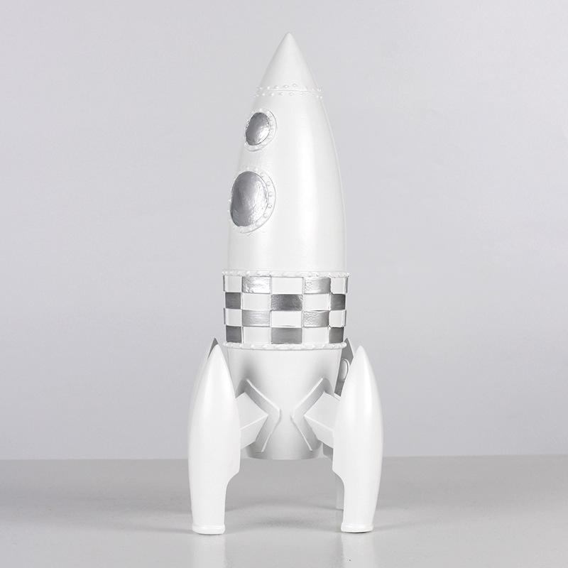 キッズ 置物 ロケット 宇宙船 オブジェ 子供部屋 インテリア 宇宙 現代風 モダン リビング 寝室 テレビ台 玄関 卓上 飾り カジュアル モデルルーム 高見え