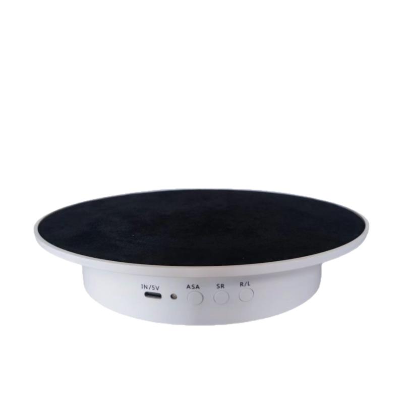 電動回転台 ターンテーブル ディスプレイスタンド 展示台 直径20cm 耐荷重10kg 360度回転 自動回転台 静音設計 撮影用 フィギュア ライブ配信 商品撮影 メルカリ出品 撮影小道具