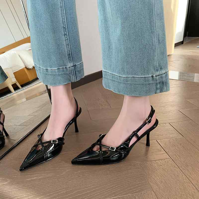 レディース パンプス サンダル ポインテッドトゥ ピンヒール ハイヒール バックストラップ 浅履き 上品 きれいめ 高見え 大人可愛い トレンド 通勤 オフィスカジュアル 普段使い 春夏｜くらしのセロネ 9,599円
