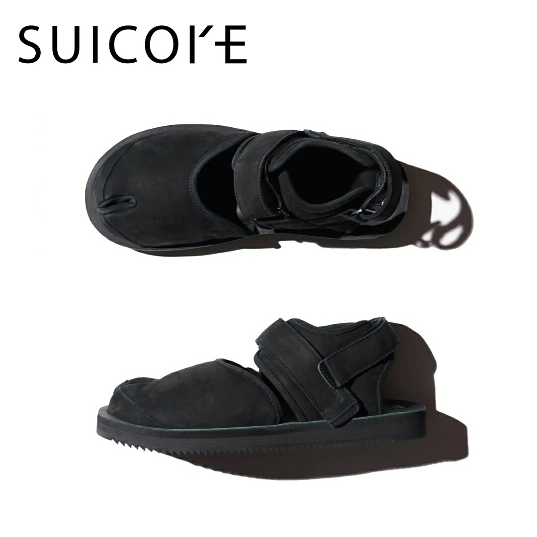 【SUICOKE / スイコック】BITA-2-L (OG-401L) プレミアム ECO カウレザー ストラップ トゥーキャップ Vibramソール 軽量 つま先 足形 足袋 サンダル