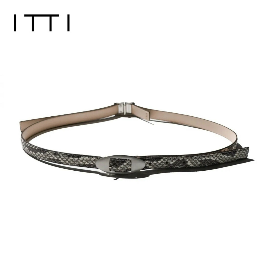 【ITTI / イッチ】HERRIE W BUCKLE BELT / MOLURUS (ITTI-GOODS-095-ML-PM) モラレスパイソン 胴締め 無償性大きさ胴締め ユニ一発やる 差し上げ物 日本製