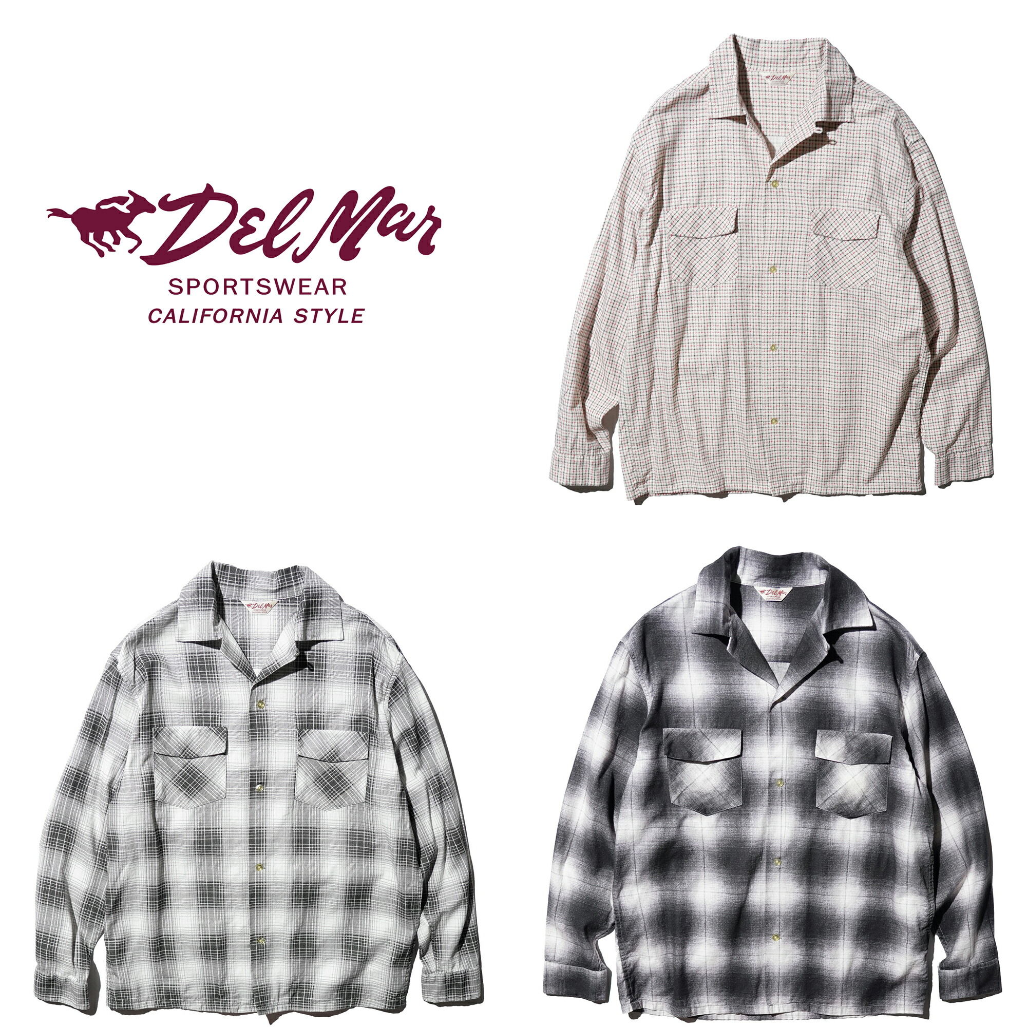 楽天市場】SALE セール デルマー DEL MAR sportswear 半袖シャツ 総柄