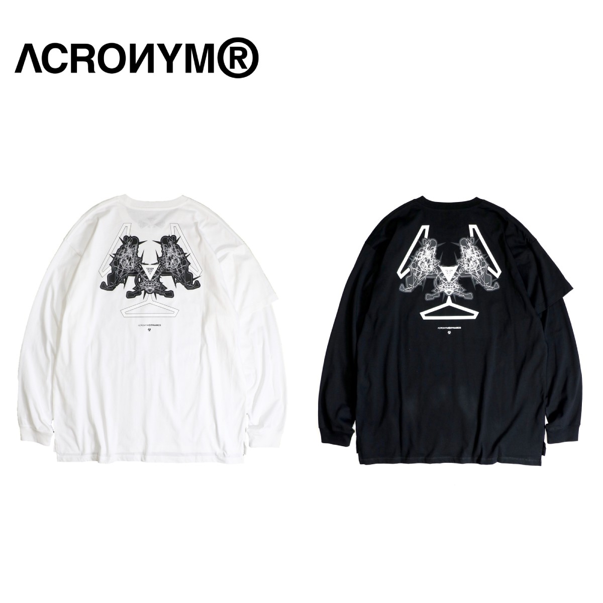 正規 アクロニウム ACRONYM 長袖カットソー オーガニックTシャツ