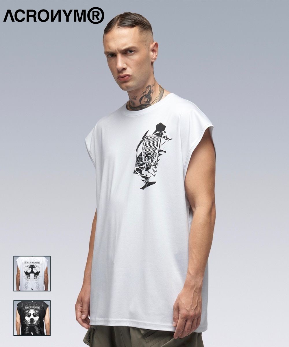 楽天市場】ACRONYM アクロニウム MERCERIZED SHORT SLEEVELESS T